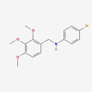 molecular formula C16H18BrNO3 B3459073 (4-bromophenyl)(2,3,4-trimethoxybenzyl)amine 