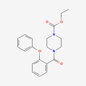 molecular formula C20H22N2O4 B3459230 ethyl 4-(2-phenoxybenzoyl)-1-piperazinecarboxylate 