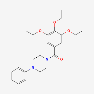 molecular formula C23H30N2O4 B3459353 1-phenyl-4-(3,4,5-triethoxybenzoyl)piperazine 