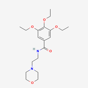 molecular formula C19H30N2O5 B3459357 3,4,5-triethoxy-N-[2-(4-morpholinyl)ethyl]benzamide 
