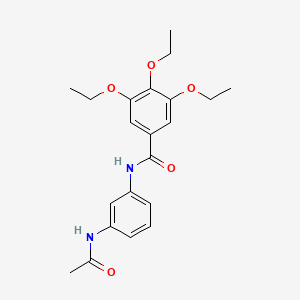 molecular formula C21H26N2O5 B3459365 N-[3-(acetylamino)phenyl]-3,4,5-triethoxybenzamide 