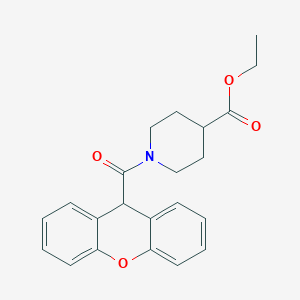 molecular formula C22H23NO4 B3459383 ethyl 1-(9H-xanthen-9-ylcarbonyl)-4-piperidinecarboxylate 