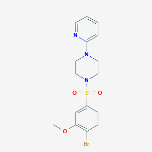 1-[(4-Bromo-3-methoxyphenyl)sulfonyl]-4-(2-pyridinyl)piperazine