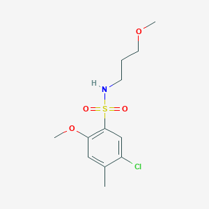 [(5-Chloro-2-methoxy-4-methylphenyl)sulfonyl](3-methoxypropyl)amine