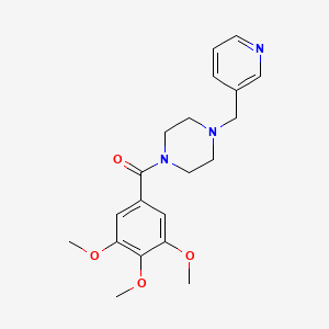 molecular formula C20H25N3O4 B3459487 1-(3-pyridinylmethyl)-4-(3,4,5-trimethoxybenzoyl)piperazine 