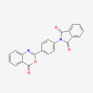 molecular formula C22H12N2O4 B3459541 2-[4-(4-oxo-4H-3,1-benzoxazin-2-yl)phenyl]-1H-isoindole-1,3(2H)-dione 