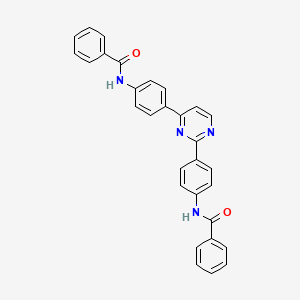 molecular formula C30H22N4O2 B3459609 N,N'-(2,4-pyrimidinediyldi-4,1-phenylene)dibenzamide 