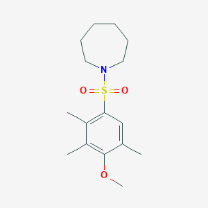 molecular formula C16H25NO3S B345975 1-(4-Methoxy-2,3,5-trimethylbenzenesulfonyl)azepane CAS No. 898646-49-6
