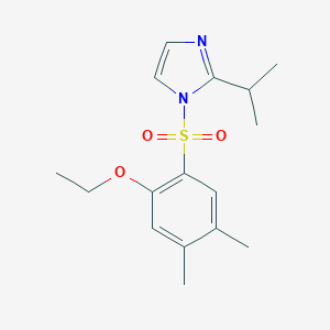molecular formula C16H22N2O3S B346000 1-[(2-Ethoxy-4,5-dimethylphenyl)sulfonyl]-2-(methylethyl)imidazole CAS No. 898640-32-9