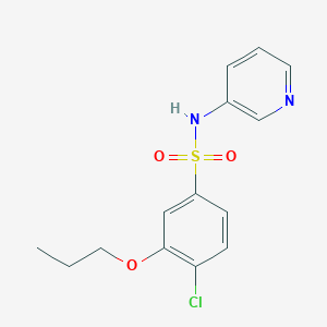 molecular formula C14H15ClN2O3S B346006 4-chloro-3-propoxy-N-pyridin-3-ylbenzenesulfonamide CAS No. 879049-43-1