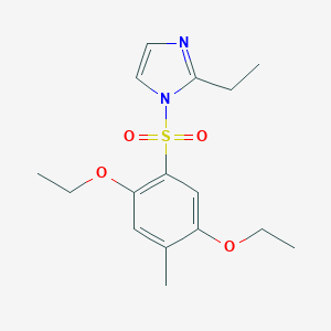 molecular formula C16H22N2O4S B346041 1-(2,5-diethoxy-4-methylbenzenesulfonyl)-2-ethyl-1H-imidazole CAS No. 898644-92-3