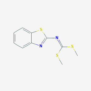 molecular formula C10H10N2S3 B346073 Dimethyl 1,3-benzothiazol-2-ylcarbonodithioimidate CAS No. 76423-99-9