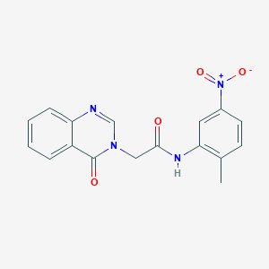 N-(2-methyl-5-nitrophenyl)-2-(4-oxo-3(4H)-quinazolinyl)acetamide