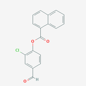 2-chloro-4-formylphenyl 1-naphthoate