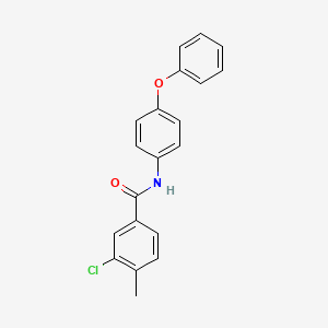 3-chloro-4-methyl-N-(4-phenoxyphenyl)benzamide