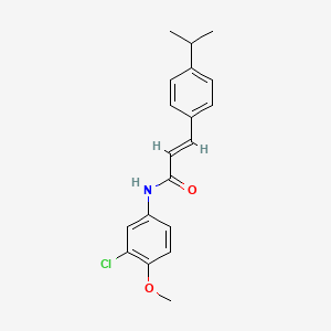 N-(3-chloro-4-methoxyphenyl)-3-(4-isopropylphenyl)acrylamide