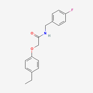 molecular formula C17H18FNO2 B3461281 2-(4-ethylphenoxy)-N-(4-fluorobenzyl)acetamide 