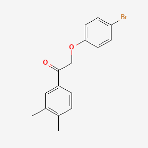 2-(4-bromophenoxy)-1-(3,4-dimethylphenyl)ethanone