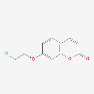 molecular formula C13H11ClO3 B3461311 7-[(2-chloro-2-propen-1-yl)oxy]-4-methyl-2H-chromen-2-one 