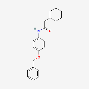 N-[4-(benzyloxy)phenyl]-2-cyclohexylacetamide