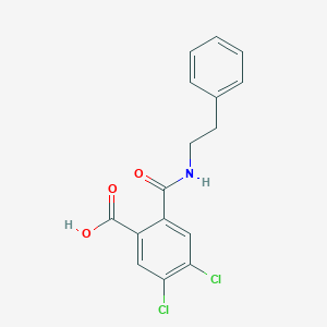 4,5-Dichloro-2-(2-phenylethylcarbamoyl)benzoic acid