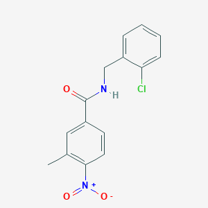 N-[(2-chlorophenyl)methyl]-3-methyl-4-nitrobenzamide