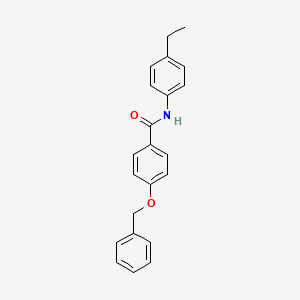 molecular formula C22H21NO2 B3461407 4-(benzyloxy)-N-(4-ethylphenyl)benzamide 