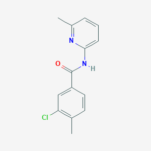 molecular formula C14H13ClN2O B3461410 3-chloro-4-methyl-N-(6-methyl-2-pyridinyl)benzamide 