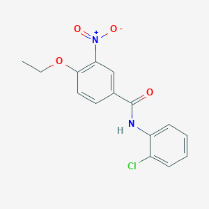 molecular formula C15H13ClN2O4 B3461428 N-(2-chlorophenyl)-4-ethoxy-3-nitrobenzamide 