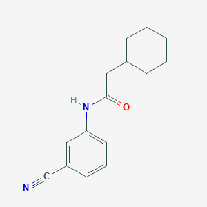 N-(3-cyanophenyl)-2-cyclohexylacetamide