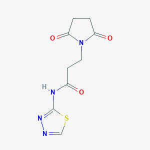 3-(2,5-dioxopyrrolidin-1-yl)-N-(1,3,4-thiadiazol-2-yl)propanamide