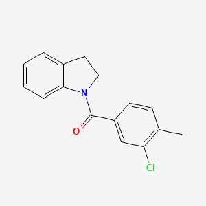 molecular formula C16H14ClNO B3461453 1-(3-chloro-4-methylbenzoyl)indoline 