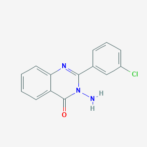 molecular formula C14H10ClN3O B346149 3-氨基-2-(3-氯苯基)喹唑啉-4(3H)-酮 CAS No. 388103-29-5