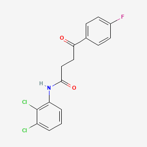 molecular formula C16H12Cl2FNO2 B3461493 N-(2,3-dichlorophenyl)-4-(4-fluorophenyl)-4-oxobutanamide 