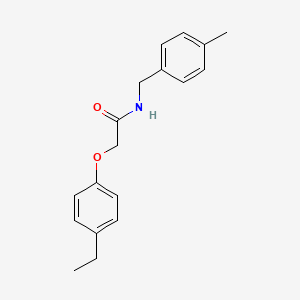 2-(4-ethylphenoxy)-N-[(4-methylphenyl)methyl]acetamide