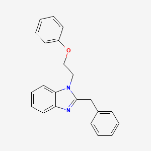 molecular formula C22H20N2O B3461535 2-Benzyl-1-(2-phenoxyethyl)benzimidazole 