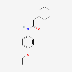 molecular formula C16H23NO2 B3461542 2-cyclohexyl-N-(4-ethoxyphenyl)acetamide 