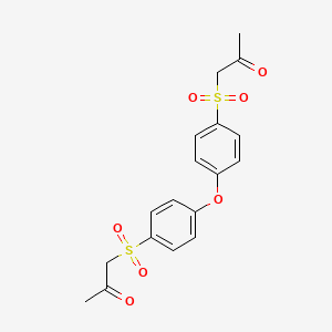 molecular formula C18H18O7S2 B3461556 1,1'-[oxybis(4,1-phenylenesulfonyl)]diacetone 