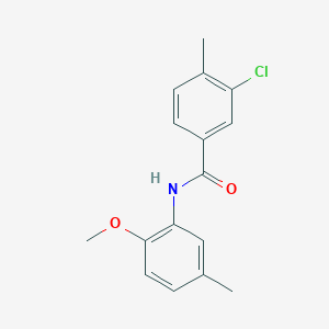 3-chloro-N-(2-methoxy-5-methylphenyl)-4-methylbenzamide