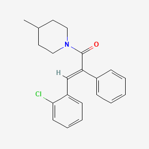 1-[3-(2-chlorophenyl)-2-phenylacryloyl]-4-methylpiperidine