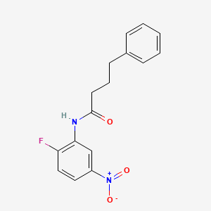 N-(2-fluoro-5-nitrophenyl)-4-phenylbutanamide