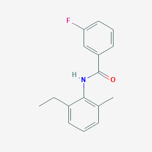 molecular formula C16H16FNO B3461669 N-(2-ethyl-6-methylphenyl)-3-fluorobenzamide 