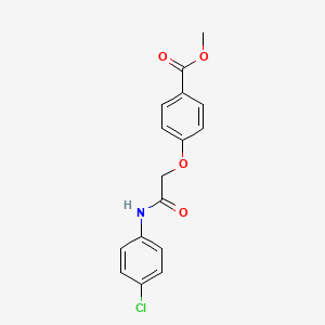 molecular formula C16H14ClNO4 B3461673 Methyl 4-[2-(4-chloroanilino)-2-oxoethoxy]benzoate 