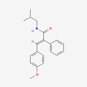 molecular formula C20H23NO2 B3461680 (2E)-3-(4-methoxyphenyl)-N-(2-methylpropyl)-2-phenylprop-2-enamide 