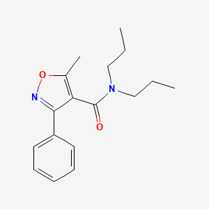 molecular formula C17H22N2O2 B3461698 5-methyl-3-phenyl-N,N-dipropyl-4-isoxazolecarboxamide 