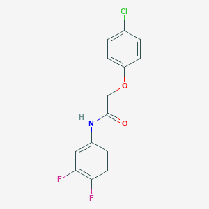 2-(4-chlorophenoxy)-N-(3,4-difluorophenyl)acetamide