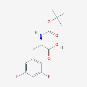 molecular formula C14H17F2NO4 B346173 (S)-N-Boc-3,5-二氟苯丙氨酸 CAS No. 205445-52-9