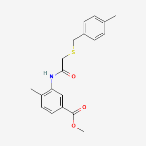 methyl 4-methyl-3-({[(4-methylbenzyl)thio]acetyl}amino)benzoate