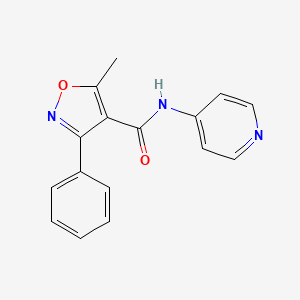 5-methyl-3-phenyl-N-4-pyridinyl-4-isoxazolecarboxamide