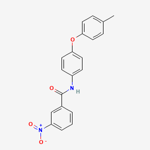 molecular formula C20H16N2O4 B3461760 N-[4-(4-methylphenoxy)phenyl]-3-nitrobenzamide 